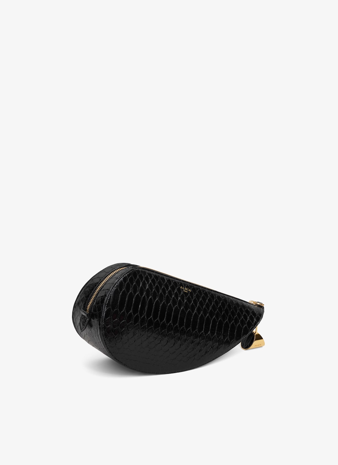 LE DEMI-CŒUR CLUTCH IN PYTHON ALAÏA  LE DEMI-CŒUR CLUTCH IN PYTHON